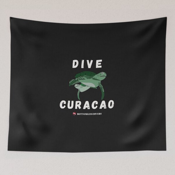 Item preview, Dive Curacao Turtles with White Font designed and sold by BottomlessDiver.