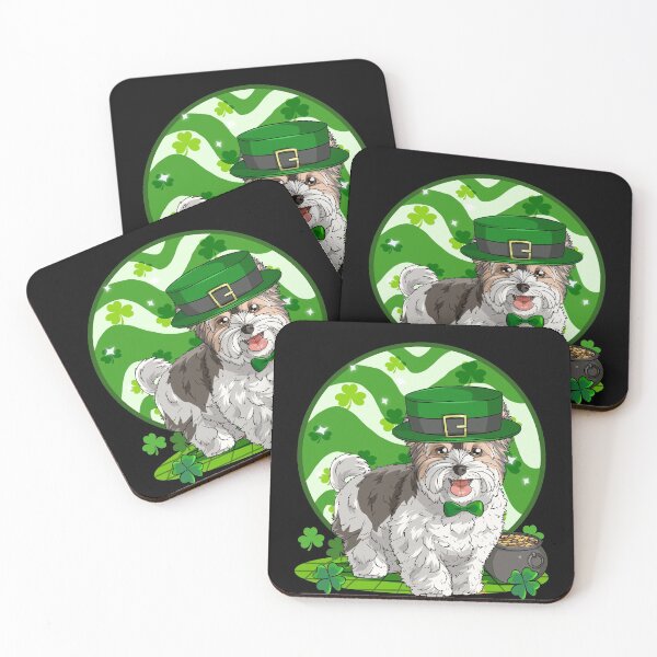 Item preview, Biewer Terrier Dog Leprechaun St. Patricks Day  designed and sold by Nosek1ng.