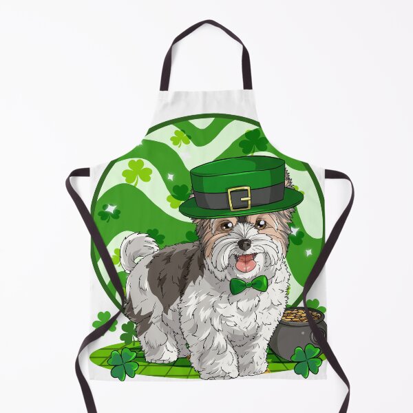 Item preview, Biewer Terrier Dog Leprechaun St. Patricks Day designed and sold by Nosek1ng.