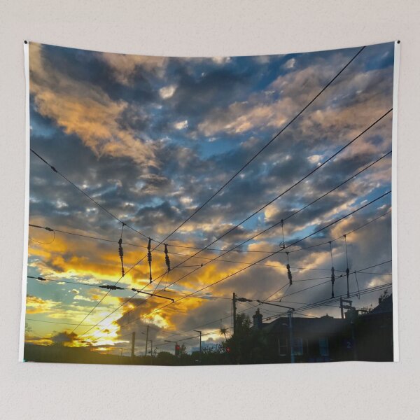Item preview, Cloudy Train Station designed and sold by AAAlexxxa.