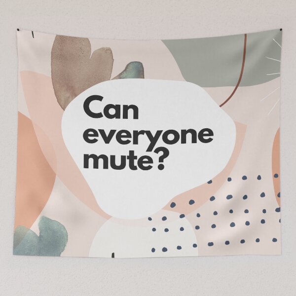 Item preview, Can Everyone Mute? Office Humour Funny Zoom Co Worker Colleague Phrases Jargon designed and sold by BohoStudio.