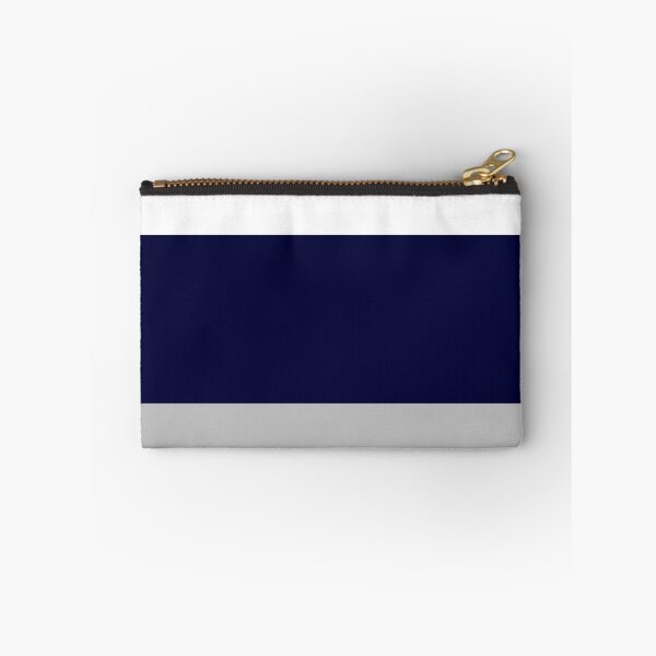 Item preview, Three Color Stripes Silver Gray Navy Blue And White designed and sold by rewstudio.