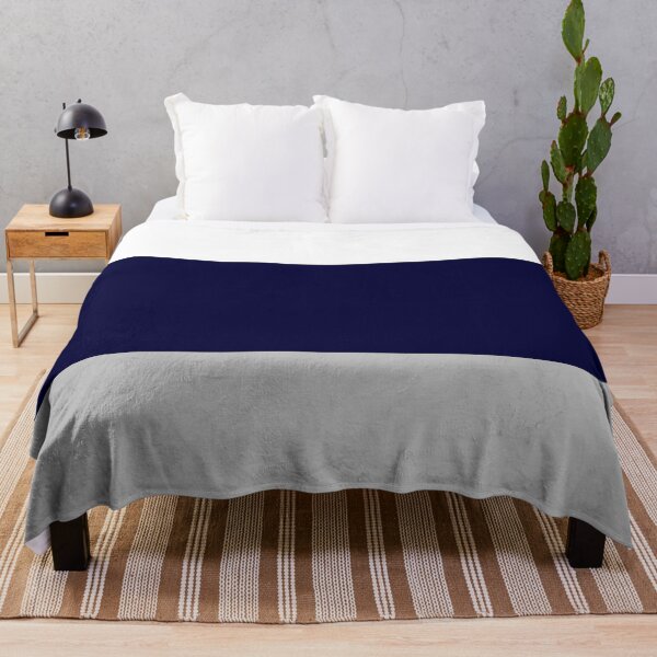 Item preview, Three Color Stripes Silver Gray Navy Blue And White designed and sold by rewstudio.