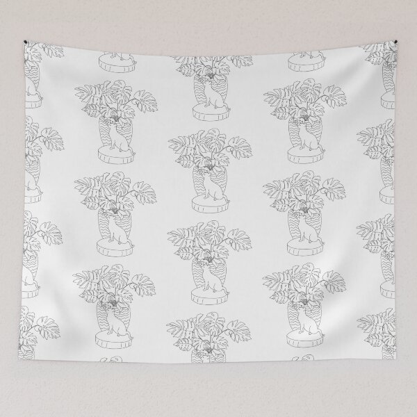 Item preview, Cat Plant Line designed and sold by ArtByBaird.