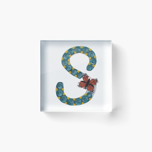 Item preview, Paper Quilling S Monogram With Butterfly designed and sold by TruptisCraft.