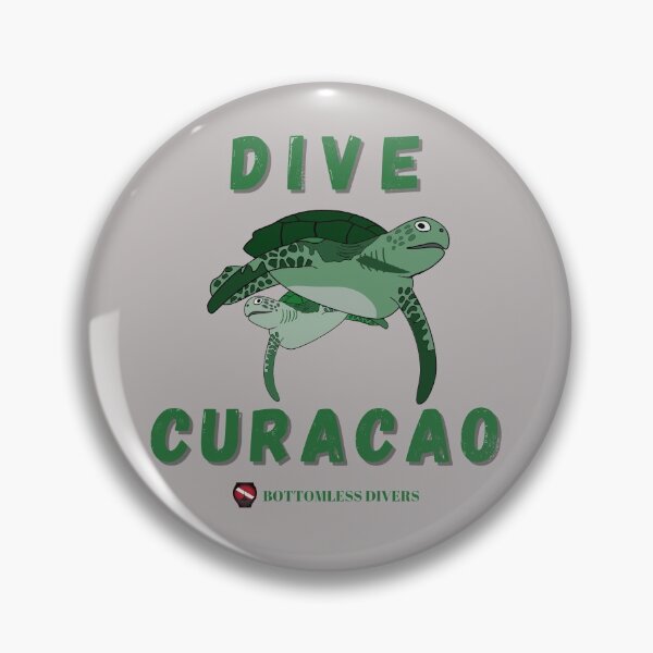 Item preview, Dive Curacao Turtles with Green Font designed and sold by BottomlessDiver.