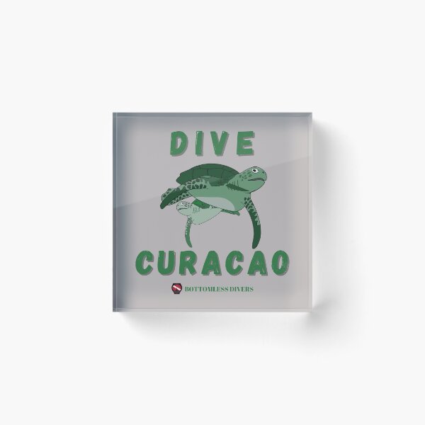 Item preview, Dive Curacao Turtles with Green Font designed and sold by BottomlessDiver.