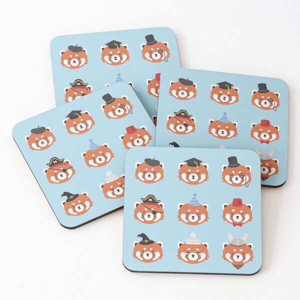 Item preview, Red Pandas in Hats designed and sold by Amy Humphries.