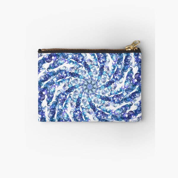 Item preview, Blue spiral bubbles abstract pattern designed and sold by Diane Hunter Art.