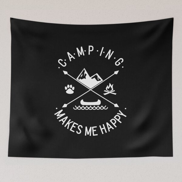 Item preview, Camping makes me happy designed and sold by OurBlairWorld.