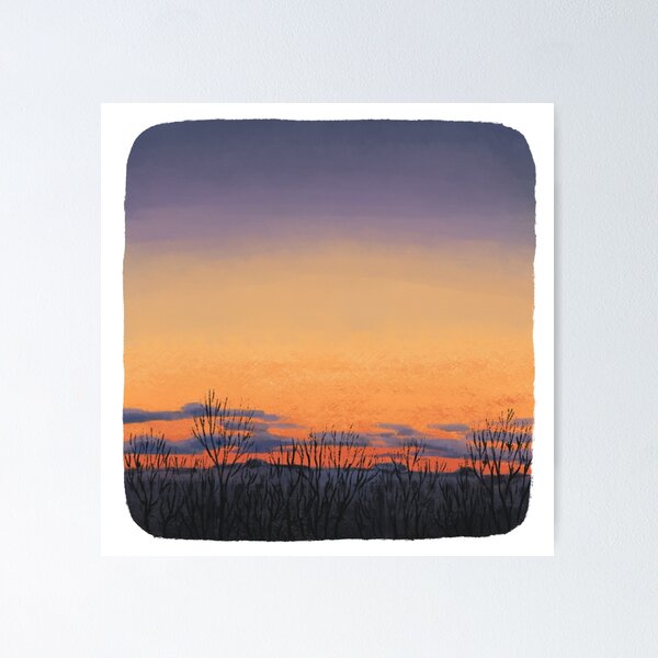 Item preview, Beautiful sunset landscape. Evening city. designed and sold by SayukOlga.