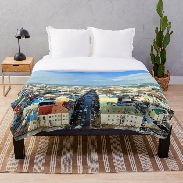 Item preview, View of Reykjavik Iceland designed and sold by flyingracoon.