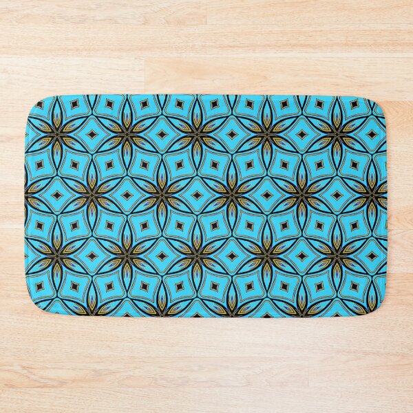 Item preview, Teal floral vector pattern  designed and sold by Jude.myart4u.