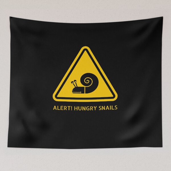 Item preview, Hungry Snails - Funny Snail Alert designed and sold by Unicorn7Magic.