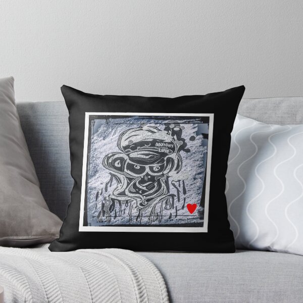 Item preview, monkey love heartbeat designed and sold by vibeno1.