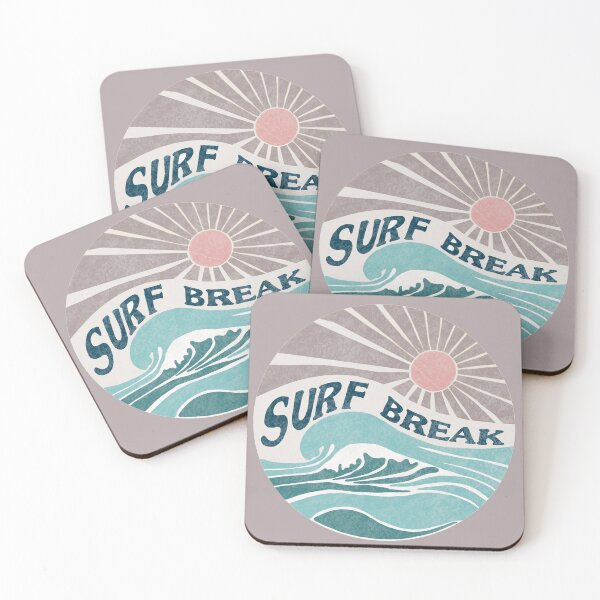 Item preview, Surf Break pink designed and sold by lolamawi.