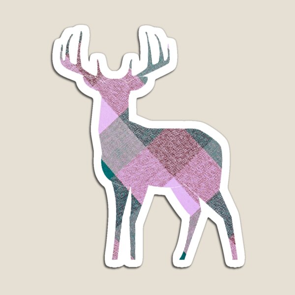 Item preview, Pink Flannel Patterned Deer designed and sold by seacoastcustoms.