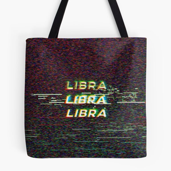 Item preview, Futuristic Libra Zodiac Sign Text with a Glitch & Noise designed and sold by Cefani Musk.
