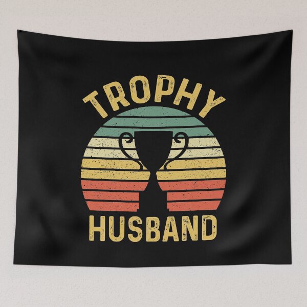 Item preview, Trophy Husband Funny Marriage Anniversary Valentines Day designed and sold by joykart.