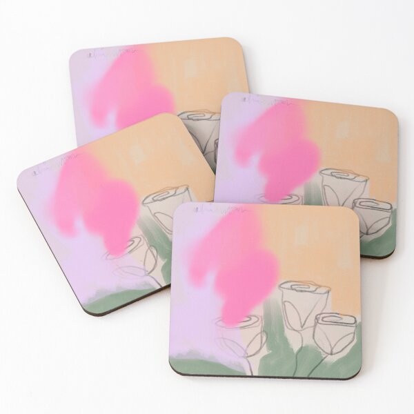 Item preview, Pastel Floral Abstract Painting designed and sold by Taryn Stener.