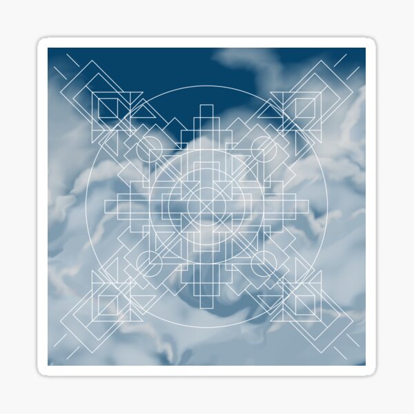 Symmetrically Abstract [Light] Sticker