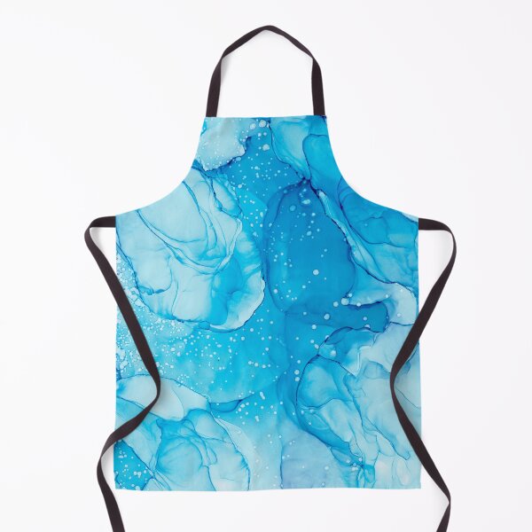 Item preview, Iceberg Dreams Blue Abstract 521 Alcohol Ink Painting by Herzart similar to watercolor designed and sold by herzart.