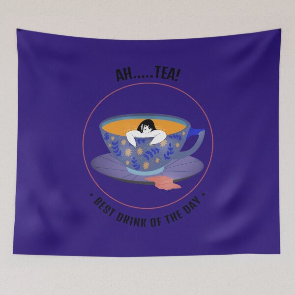 Item preview, Ah Tea - Best Drink of the Day 1/7 designed and sold by ShallyLoves.