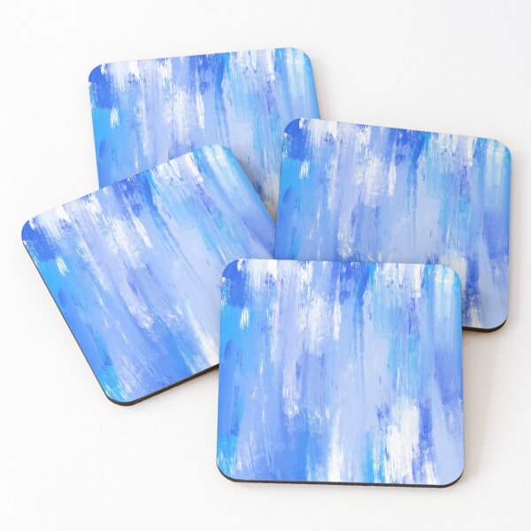 Item preview, Abstract Blue and White Paint Strokes designed and sold by Cato99.