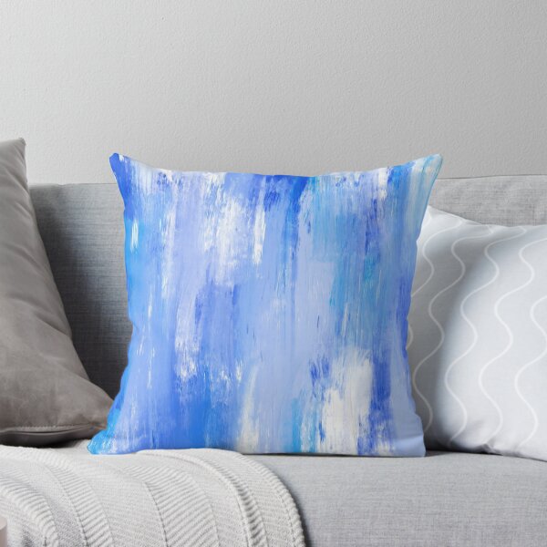 Item preview, Abstract Blue and White Paint Strokes designed and sold by Cato99.