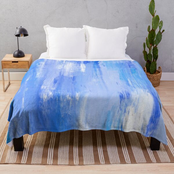 Item preview, Abstract Blue and White Paint Strokes designed and sold by Cato99.