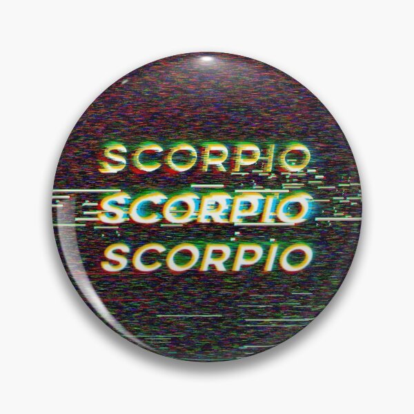 Item preview, Futuristic Scorpio Zodiac Sign Text with a Glitch & Noise designed and sold by Cefani Musk.
