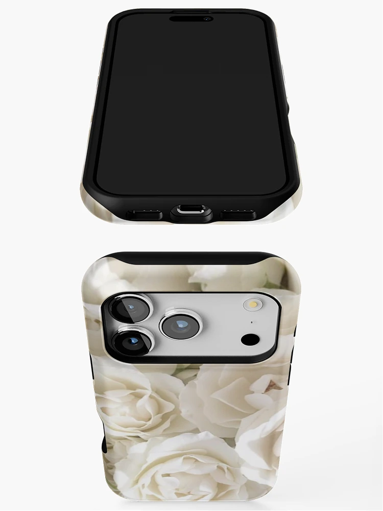 Thumbnail 3 of 4, iPhone Case, White Roses designed and sold by KookDesignZ.