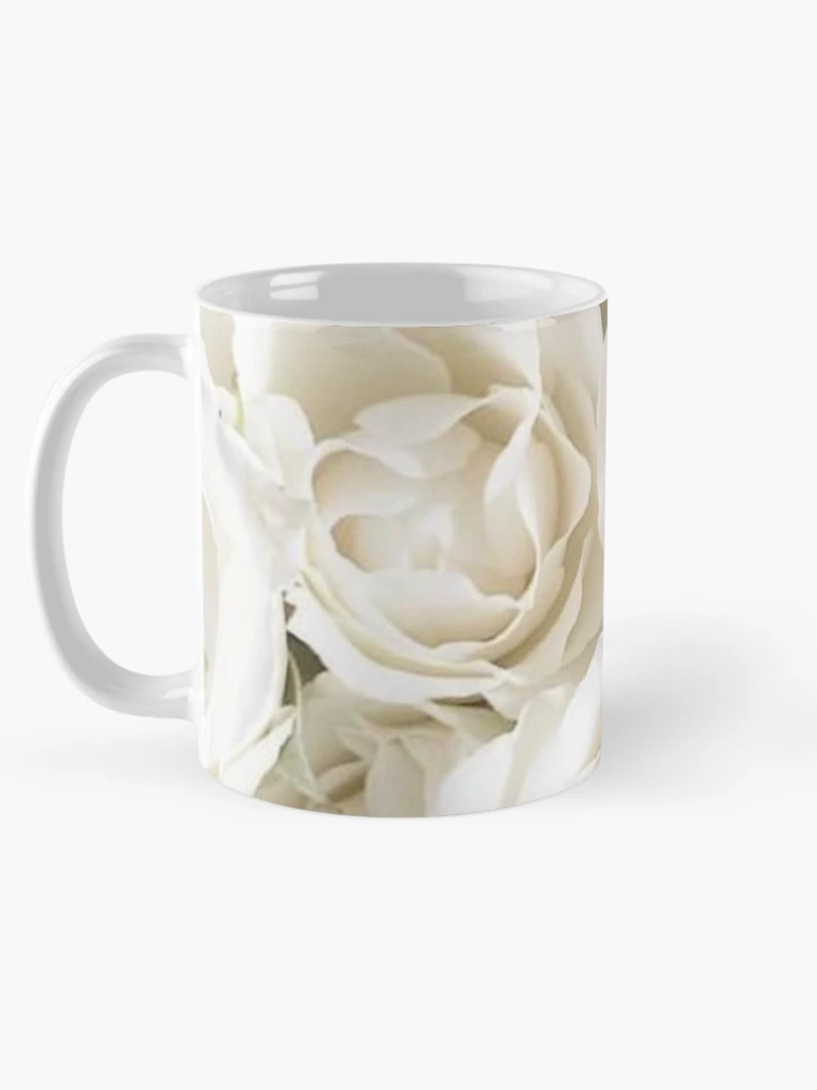 Thumbnail 5 of 6, Coffee Mug, White Roses designed and sold by KookDesignZ.
