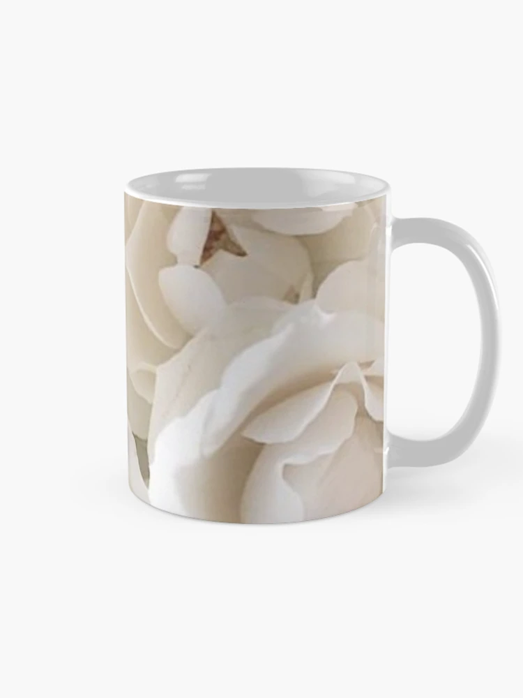 Thumbnail 3 of 6, Coffee Mug, White Roses designed and sold by KookDesignZ.