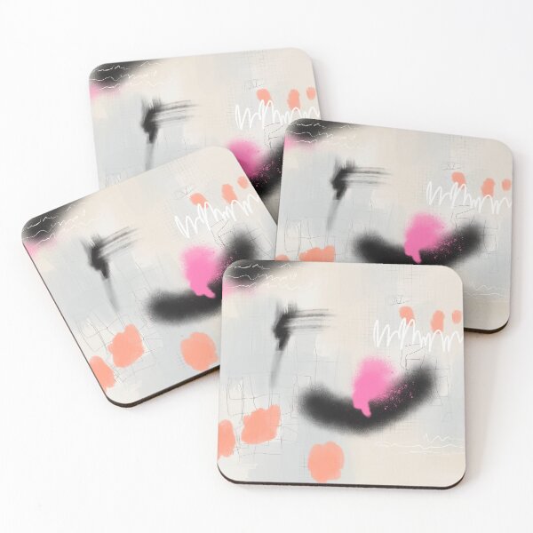 Item preview, Neutral Abstract with Pops of Colour designed and sold by Taryn Stener.