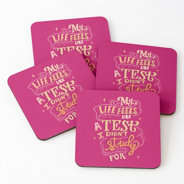 Item preview, My life feels like a test I didn’t study for funny handlettering quote designed and sold by lettersbysid.