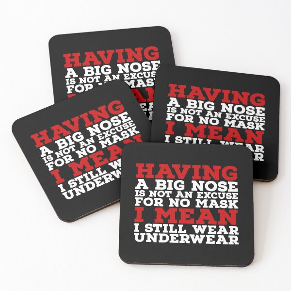 Item preview, having a big nose is not an excuse for no mask, i mean i still wear underwear sticker designed and sold by Mbad12.