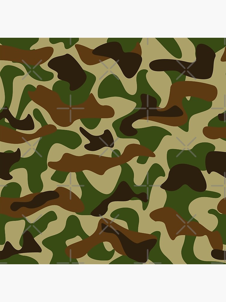 Leggins printet camouflage - Army Grøn