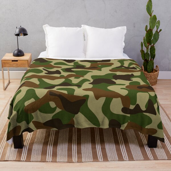 Item preview, Camouflage Pattern Military Background Camo design Green Brown Black Camo designed and sold by VintagePathway.