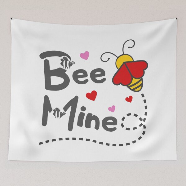 Item preview, Bee Mine | Valentines Day Cute Buzzing Bee  designed and sold by InkItStudio.
