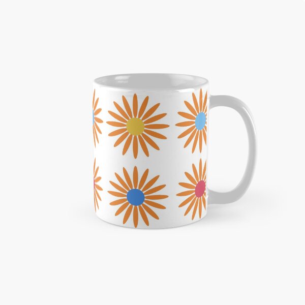 Item preview, Seamless vector pattern with orange flowers on white backgound. designed and sold by linagaiaart.
