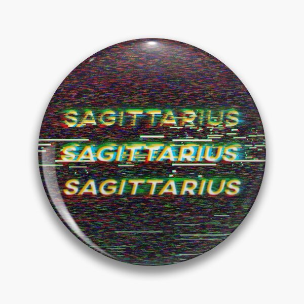 Item preview, Futuristic Sagittarius Zodiac Sign Text with a Glitch & Noise designed and sold by Cefani Musk.
