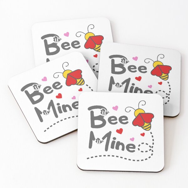 Aperçu de l'œuvre Bee Mine | Abeille bourdonnante mignonne Saint Valentin créée et vendue par InkItStudio.