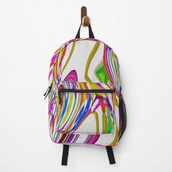 Item preview, Pink, Gold and White Wavy Vertical Pattern designed and sold by AMGImpressions.