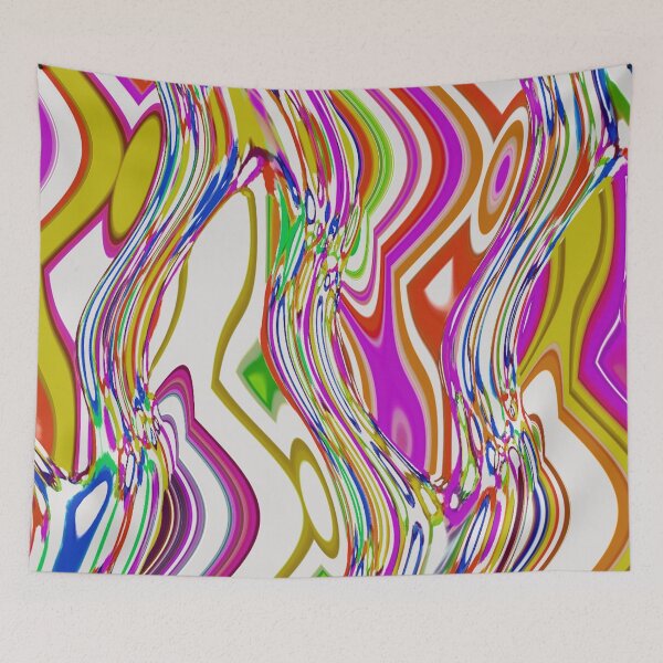 Item preview, Pink, Gold and White Wavy Vertical Pattern designed and sold by AMGImpressions.