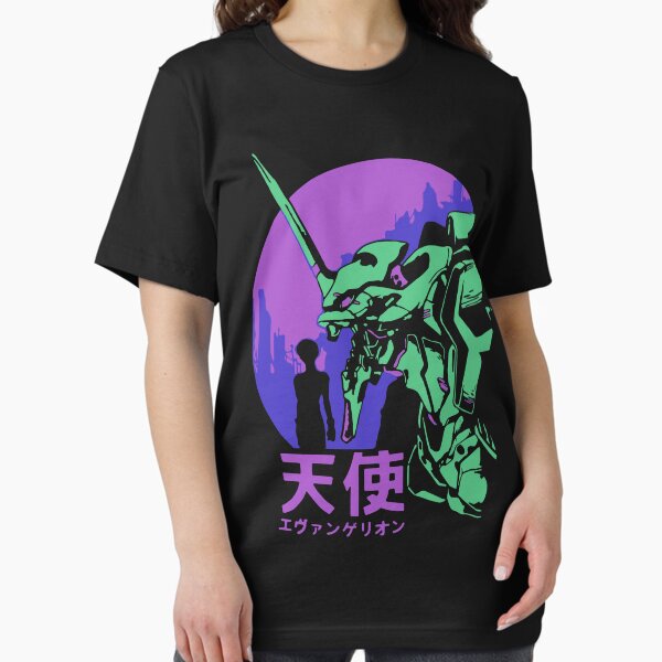 Vista previa del artículo con la obra «Neon Genesis Evangelion Retro Vintage», diseñado y vendido por Teebuya.