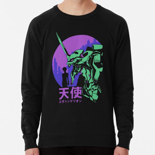 Neon Genesis Evangelion Retro Vintage Lightweight Sweatshirt