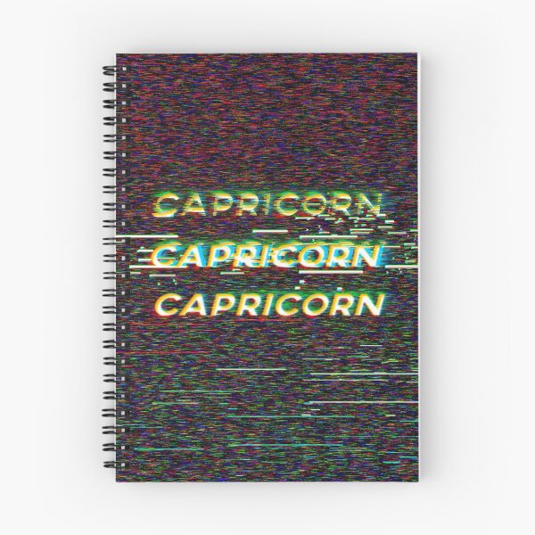 Item preview, Futuristic Capricorn Zodiac Sign Text with a Glitch & Noise designed and sold by Cefani Musk.