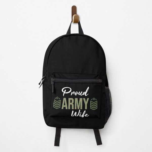 Item preview, Camouflage Proud Army Wife With Army Ranking designed and sold by WhiteTears.