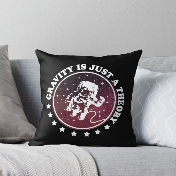 Item preview, Gravity Is a Just a Theory Astronaut Floating Silhouette designed and sold by ProjecTees.
